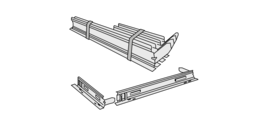 Marcos de montaje de chapa de acero galvanizado, para una instalación rápida y sencilla de las rejillas de ventilación