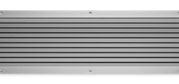 Rejilla de ventilación de aluminio con lamas fijas horizontales